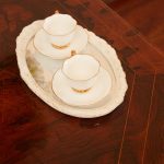 Tava decorativa, ovala 31x20 cm, cu oglinda, Preziosa Luxury