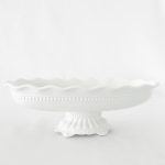 Vaza / Vas decorativ din portelan HANNA HOME, mare 45x20 cm H: 16 cm
