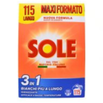 Detergent pulbere Sole 3 in 1, 115 spalari, 5,75 kg