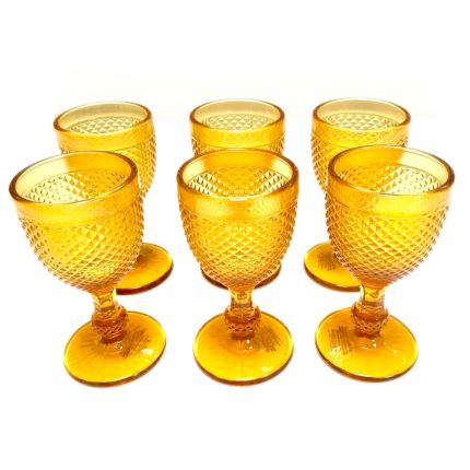 SET 6 PAHARE CU PICIOR 180 ML PREZIOSA HOME