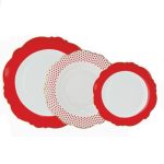 SET 18 FARFURII ROMANTICO PREZIOSA LUXURY HOME