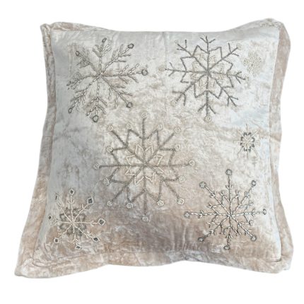 FATA DE PERNA DIN CATIFEA CU STELE DIN MARGELE 45 X 45 CM PREZIOSA LUXURY HOME
