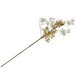 DECORATIUNE CREANGA AURIE CU FLORI ALBE 90 CM PREZIOSA LUXURY HOME