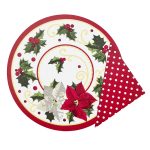 SET PLANSA SI SERVETEL GINGERBREAD PREZIOSA HOME