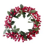 CORONITA CU FRUCTE ROSII 32 CM MERCURY HOME