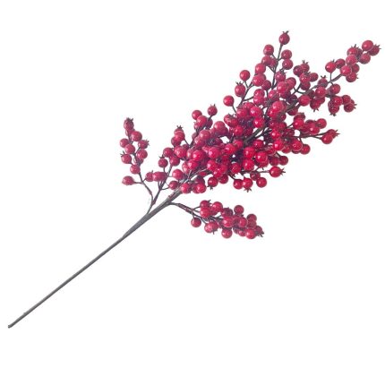 DECORATIUNE CREANGA CU FRUCTE ROSII 70 CM MERCURY HOME