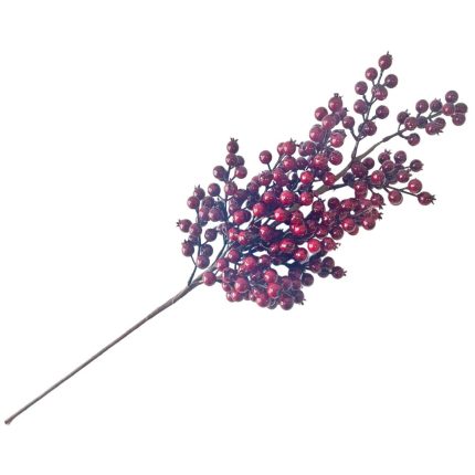 DECORATIUNE CREANGA CU FRUCTE VISINII 70 CM MERCURY HOME