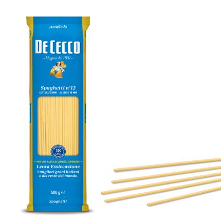 PASTE DIN GRIS SPAGHETTI NO 12 DE CECCO 500 G