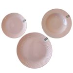 SET 6 FARFURII CERAMICA ROZ PREZIOSA HOME