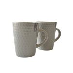 SET 2 CANI CERAMICA GRI 300 ML PREZIOSA HOME