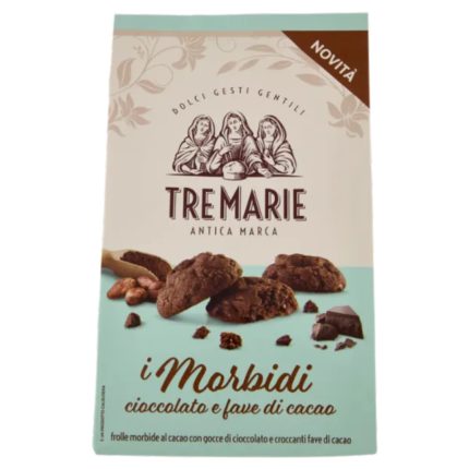 BISCUITI CU CIOCOLATA SI BOABE DE CACAO TRE MARIE 300 G