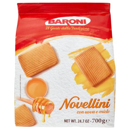 BISCUITI CU OUA SI MIERE NOVELLINI BARONI 700 G