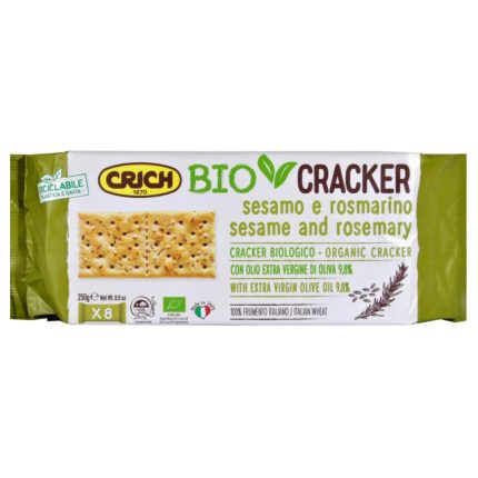 BISCUITI CRACKER CU SUSAN SI ROZMARIN BIO CRICH 250 G