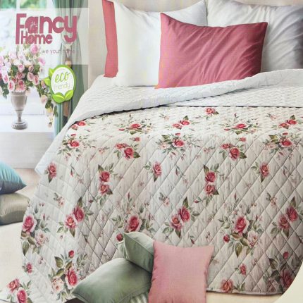 CUVERTURA MATRIMONIALA CU FATA DUBLA, IMPRIMEU FLORAL CALLAS FANCY HOME