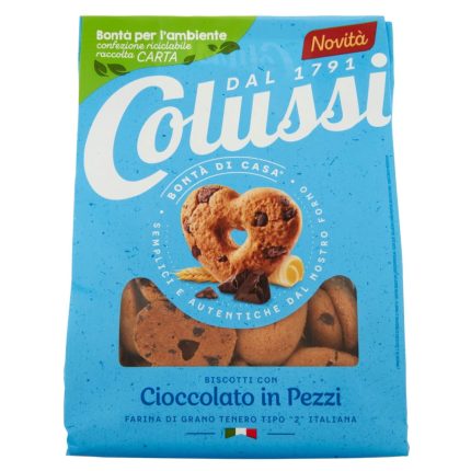 BISCUITI CU FULGI DE CIOCOLATA COLUSSI 500 G