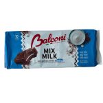 PRAJITURA GLAZURATA UMPLUTA CU CREMA DE LAPTE MIX MILK BALCONI 10X35=350 G