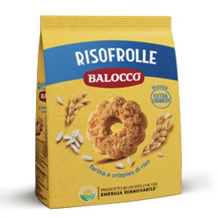 BISCUITI CU FAINA SI FULGI DE OREZ RISOFROLLE BALOCCO 350 G