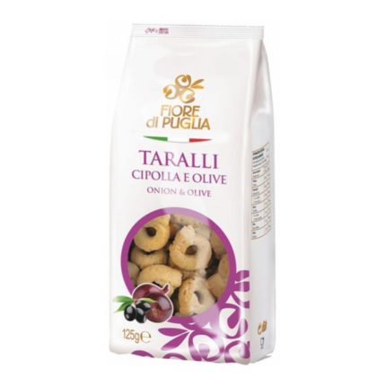 BISCUITI CEAPA SI MASLINE TARALLI FIORE DI PUGLIA 250 G