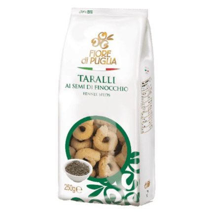 BISCUITI CU SEMINTE DE FENICUL TARALLI FIORE DI PUGLIA 250 G