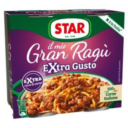 SOS RAGU CU CARNE EXTRA GUSTO STAR 180X2=360 G