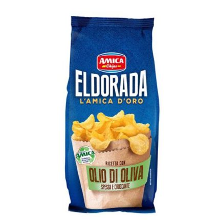 CHIPSURI DIN CARTOFI CU ULEI DE MASLINE ELDORADA AMICA 130 G