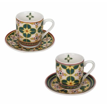 SET 2 CANI PORTELAN 100 ML CU 2 FARFURII LE CEMENTINE BRANDANI