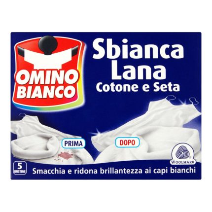 INALBITOR PULBERE PENTRU LANA, BUMBAC SI MATASEOMINO BIANCO 100 G