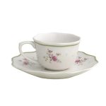 SET 2 CANI 90 ML ESPRESSO CU 2 FARFURII DIN PORTELAN NONNA ROSA BRANDANI