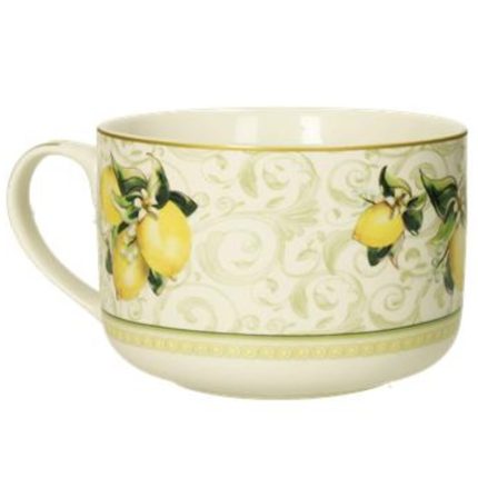 CANA PENTRU MIC DEJUN 450 ML DIN PORTELAN LIMONI BRANDANI