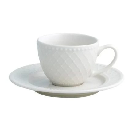 SET 6 CANI ESPRESSO 90 ML CU 6 FARFURII DIN PORTELAN BURLESQUE BRANDANI