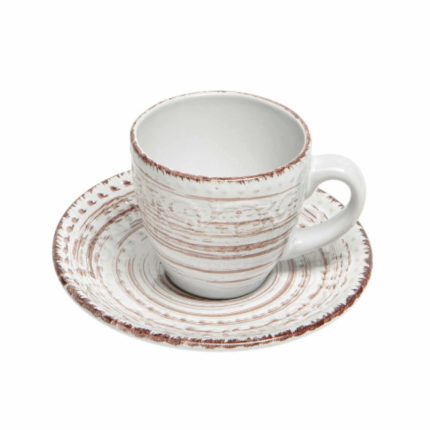 SET 2 CANI ESPRESSO 90 ML  CERAMICA SERENDIPITY BRANDANI