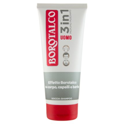 SAMPON 3 IN 1 CORP PAR SI BARBA PENTRU BARBATI MOSC BOROTALCO 200 ML
