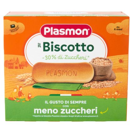 BISCUITI CU 30% MAI PUTIN ZAHAR PENTRU BEBELUSI PLASMON 320 G