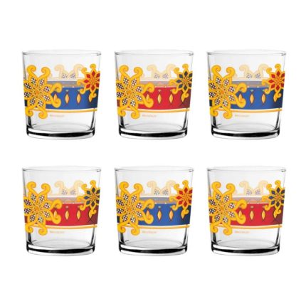SET 6 PAHARE STICLA 350 ML MIAMI BRANDANI