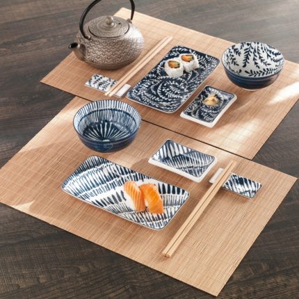 SET SERVIRE SUSHI 2 PERSOANE 12 PIESE BRANDANI
