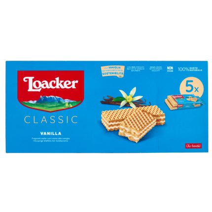 NAPOLITANE CU VANILIE CLASIC LOACKER 5 X 45 G=225 G