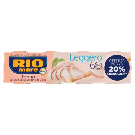TON IN ULEI DE MASLINE EXTRAVIRGIN LEGGERO RIO MARE 4 X 60=240 G
