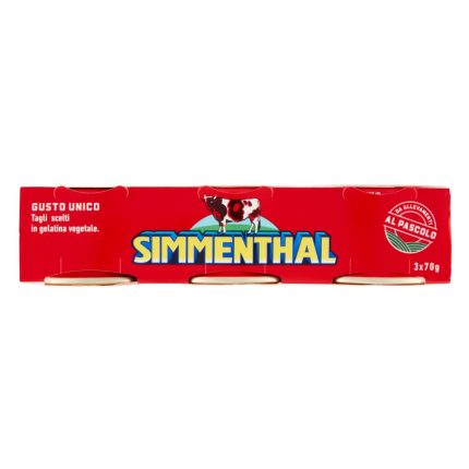 CARNE DE VITA IN SOS DE LEGUME SIMMENTHAL 3 X 70=210 G