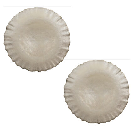 SET 2 FARFURII DESERT Ø 21 CM CHAMPAGNE BRANDANI