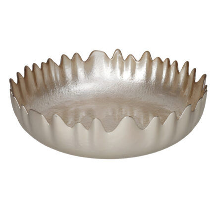 FRUCTIERA/BOL Ø 30 CM DIN STICLA CHAMPAGNE BRANDANI