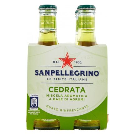 BAUTURA RACORITAORE CITRICE CEDRATA SANPELLEGRINO 4 X 200 ML
