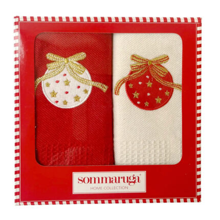 SET 2 PROSOAPE BUCATARIE 50 X 70 CM  XMAS SOMMARUGA