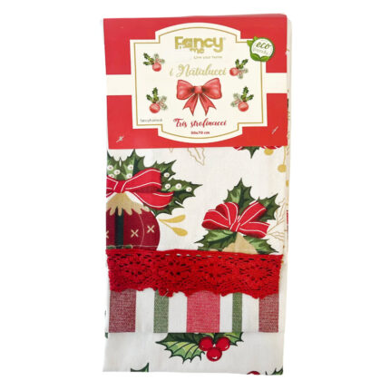 SET 3 PROSOAPE BUCATARIE BUMBAC 50 X 70 CM NATALUCCI FANCY HOME