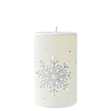 LUMANARE FESTIVA ALBA 10 CM HANNA HOME