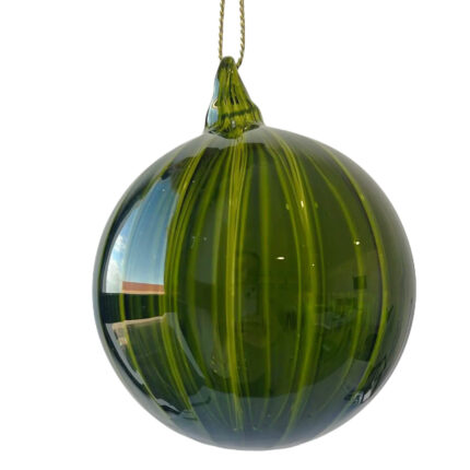 GLOB STICLA VERDE 10 CM HANNA HOME