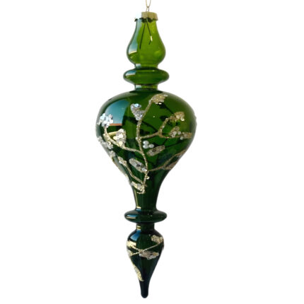 GLOB STICLA VERDE 30 CM HANNA HOME