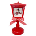 DECORATIUNE FELINAR CU LUMINA, MUZICA SI MISCAREA ZAPEZII 15X15X35 CM PREZIOSA HOME