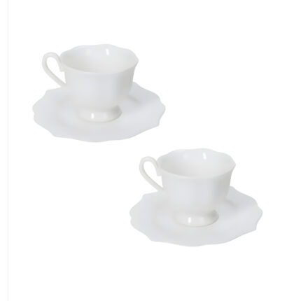 SET 2 CANI CU FARFURII ESPRESSO 90 ML QUEEN BRANDANI