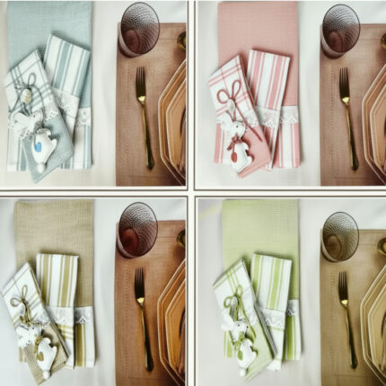 SET 3 PROSOAPE BUCATARIE BUMBAC 45 X 70 CM MELANIE PREZIOSA HOME