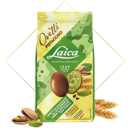 OUA DE CIOCOLATA CU FISTIC LAICA 120 G